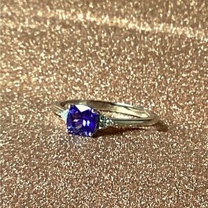 Sterling Silver Tanzanite Gemstone Ring